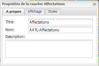 propriétés couche